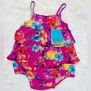 Posh Peanut Aminatu Sleeveless Ruffled Bubble Romper